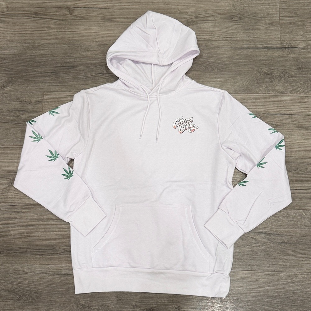 Cheech & Chong California Bear White Hoodie Men’s Size Small